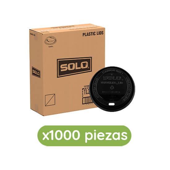 Imagen de Tapa capuchinera negra para vaso 8oz Solo Cup 1000 pzas
