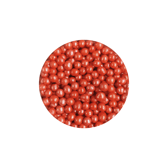 Imagen de Perlas comestibles color rojo chicas a granel