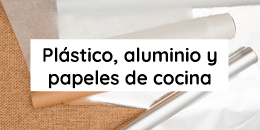 Ver productos en categoría Plástico, aluminio y papeles de cocina