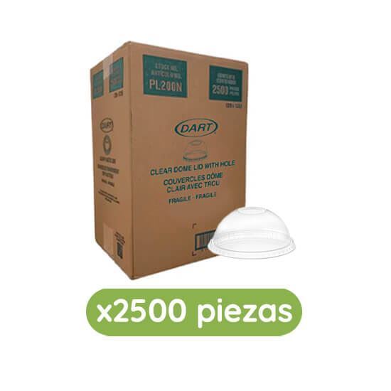 Imagen de Tapa domo con orificio para vaso de 7oz Solo Cup 2500 pzas