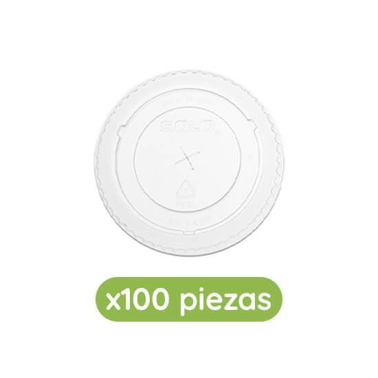 Imagen de Tapa plana con orificio para vaso de 14oz Solo Cup 100 pzas