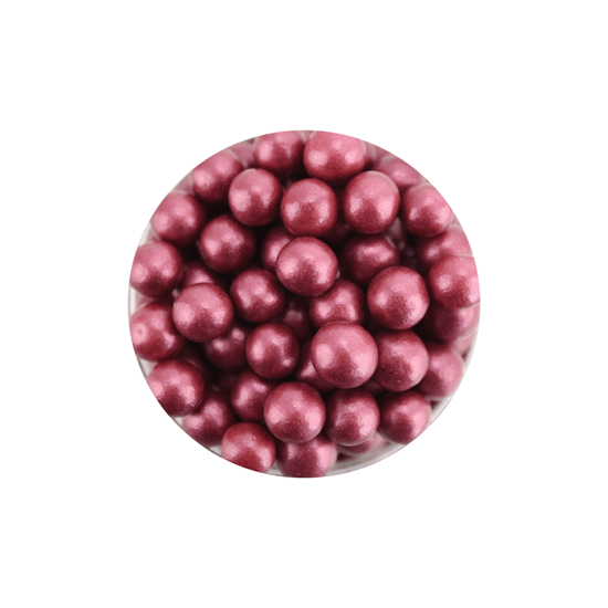 Imagen de Perlas comestibles diamante color rojo grandes bolsa de 50g