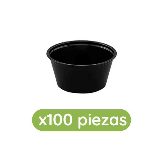 Imagen de Souflera negra de 2oz Solo Cup 100 pzas