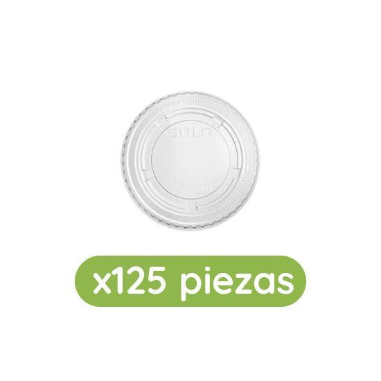 Imagen de Tapa plana PET cristal para souflera de 2oz Solo Cup 100 pzas