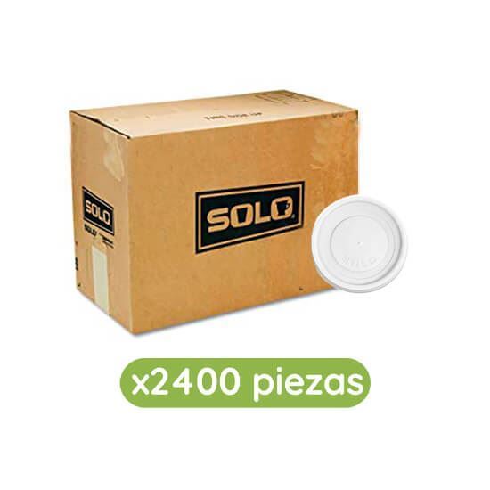 Imagen de Tapa plana para tazón de 3.5oz Solo Cup 2400 pzas
