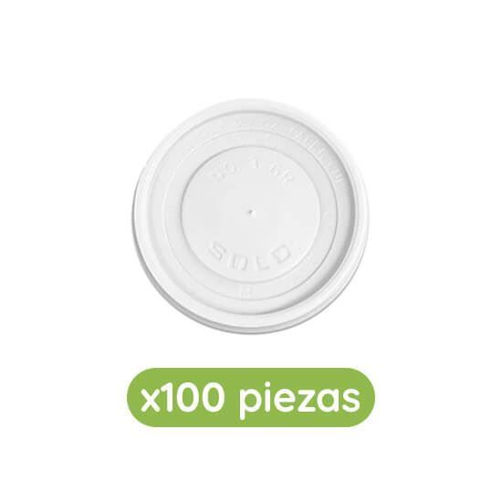 Imagen de Tapa plana para tazones de 6oz y 8 oz Solo Cup 100 pzas