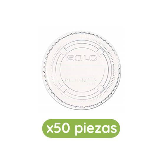 Imagen de Tapa plana transparente para tazón de 16oz Solo Cup 50 pzas