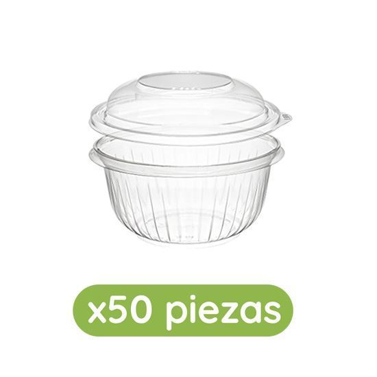 Imagen de Bowl ensaladero de 16oz con tapa Solo Cup 50 pzas