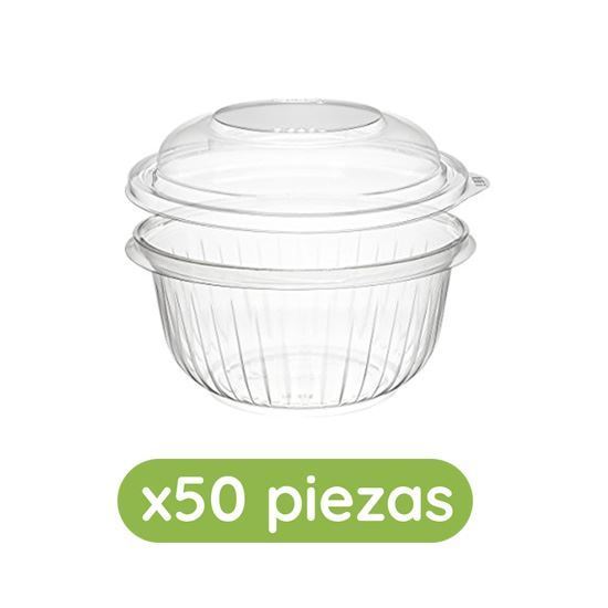 Imagen de Bowl ensaladero de 32oz con tapa Solo Cup 50 pzas