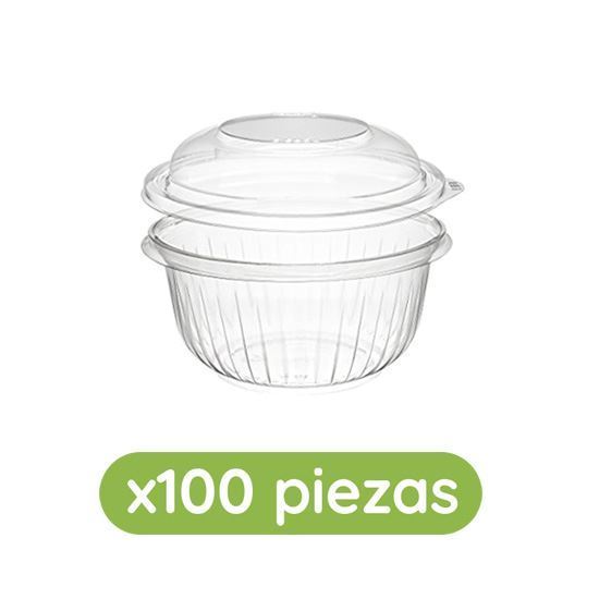 Imagen de Bowl ensaladero de 16oz con tapa Solo Cup 100 pzas