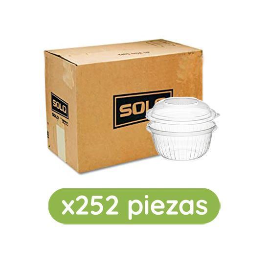 Imagen de Bowl ensaladero de 32oz con tapa Solo Cup 252 pzas