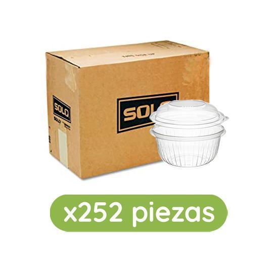 Imagen de Bowl ensaladero de 48oz con tapa Solo Cup 252 pzas