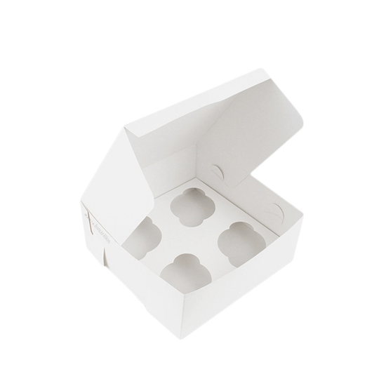 Imagen de Caja blanca para 4 cupcakes