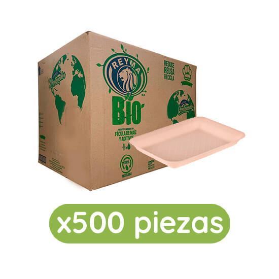 Imagen de Charola térmica biodegradable (23x18cm) Bio Reyma 500 pzas