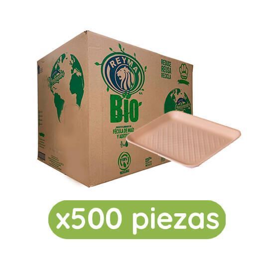 Imagen de Charola térmica biodegradable Mariel (21.5x16cm) Bio Reyma 500 pzas