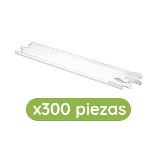 Imagen de Popote cuchara biodegradable 300 pzas