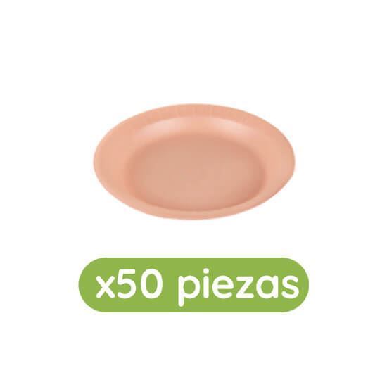 Imagen de Charola biodegradable lisa 8oz (22cm) Bio Reyma 50 pzas