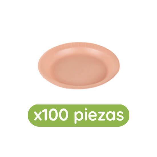 Imagen de Charola biodegradable lisa 8oz (22cm) Bio Reyma 100 pzas