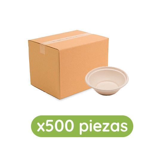 Imagen de Tazón de paja de trigo de 24oz (18.7x6cm) Ubic 500 pzas