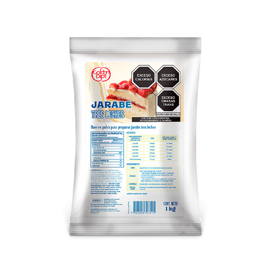 Imagen de Base en polvo para jarabe 3 leches Golden Dipt 1kg