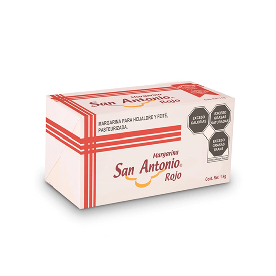 Imagen de Margarina para hojaldre y feité pasteurizada San Antonio Rojo 1kg