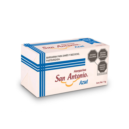 Imagen de Margarina para danés y bizcocho pasteurizada San Antonio Azul 1kg