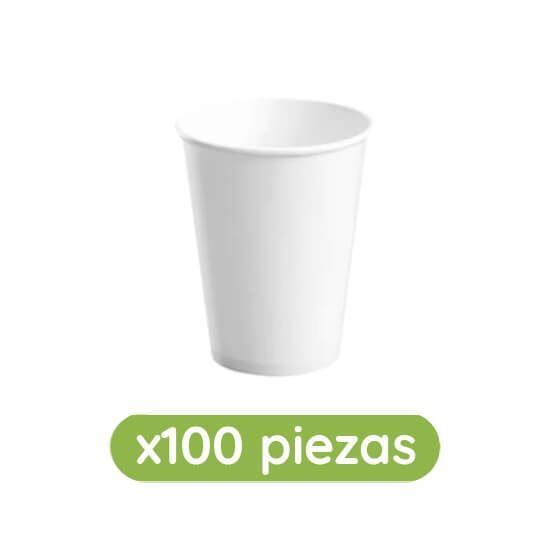 Imagen de Vaso blanco de papel biodegradable de 16oz Ubic 100 pzas