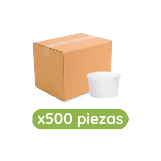 Imagen de Contenedor blanco de papel biodegradable de 16oz Ubic 500 pzas