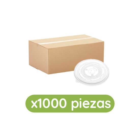 Imagen de Tapa plástica biodegradable para contenedores de 12 a 32oz Ubic 1000 pzas