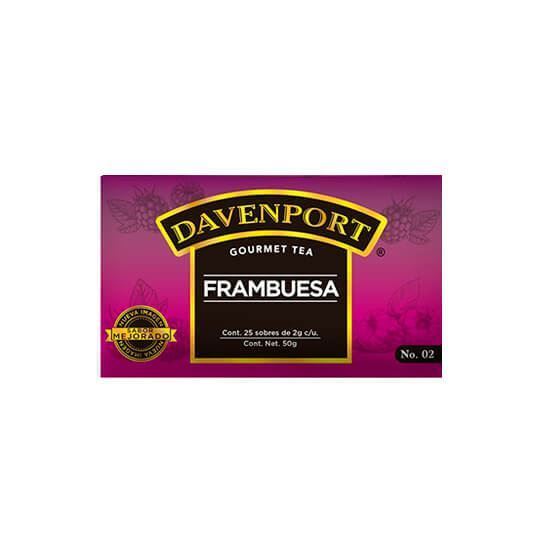 Imagen de Té de frambuesa Davenport Gourmet 25 sobres de 2g c/u (50g)