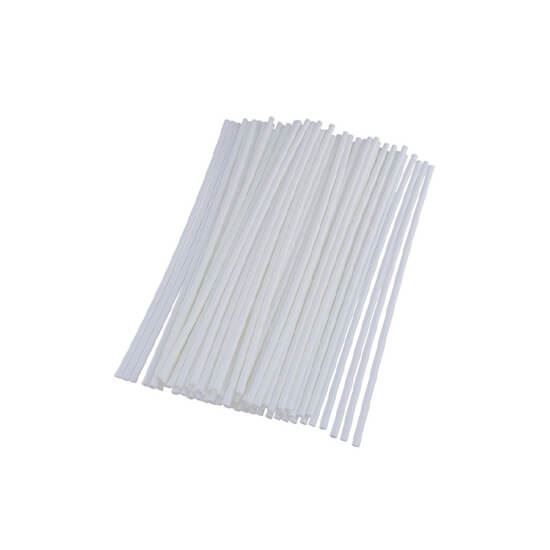 Imagen de Popote rígido (agitador) color blanco de plástico para bebidas por kilo