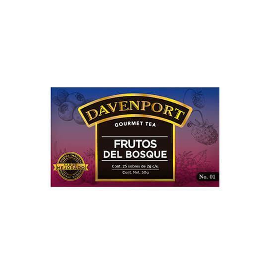 Imagen de Té de frutos del bosque Davenport Gourmet 25 sobres de 2g c/u