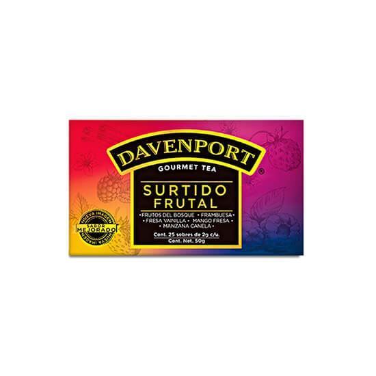Imagen de Té surtido frutal Davenport Gourmet 25 sobres de 2g c/u