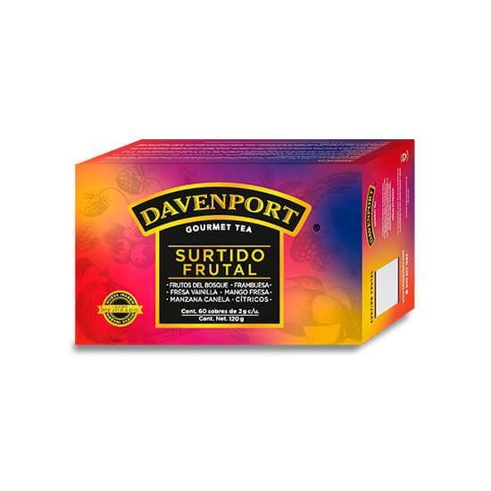 Imagen de Té surtido frutal Davenport Gourmet 60 sobres de 2g c/u