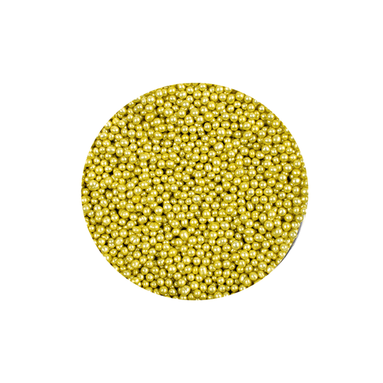 Imagen de Perlas comestibles color dorado mini La Perla bolsa de 500g