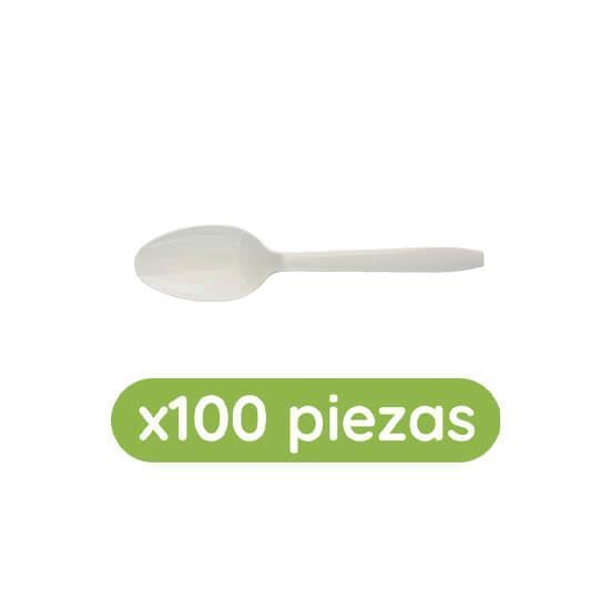 Imagen de Cuchara mediana blanca 100 pzas