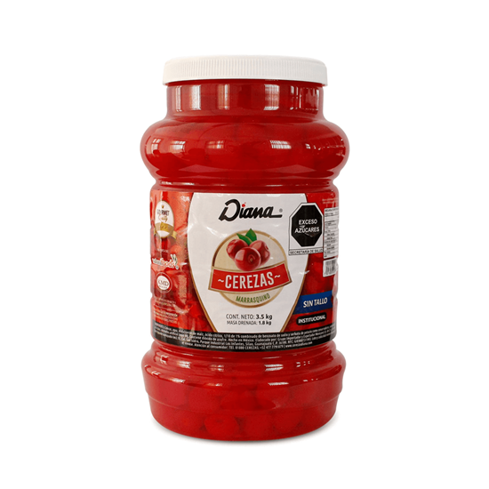 Imagen de Cerezas sin tallo tipo marrasquino Diana 3.5kg