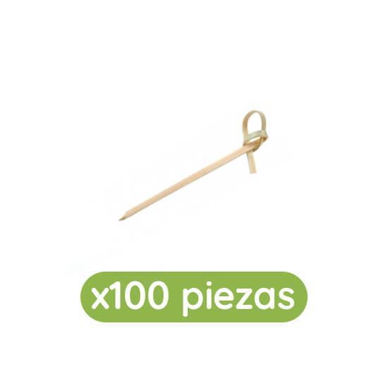 Imagen de Palillo de bambú de 7cm con nudo 100 pzas