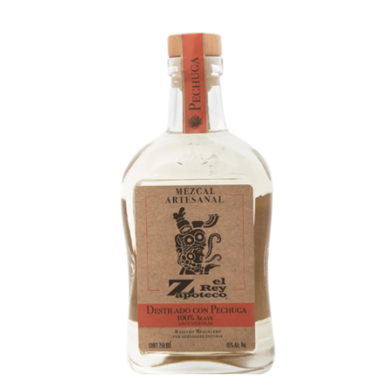 Imagen de Mezcal artesanal joven de agave espadín destilado con pechuga El Rey Zapoteco 750ml