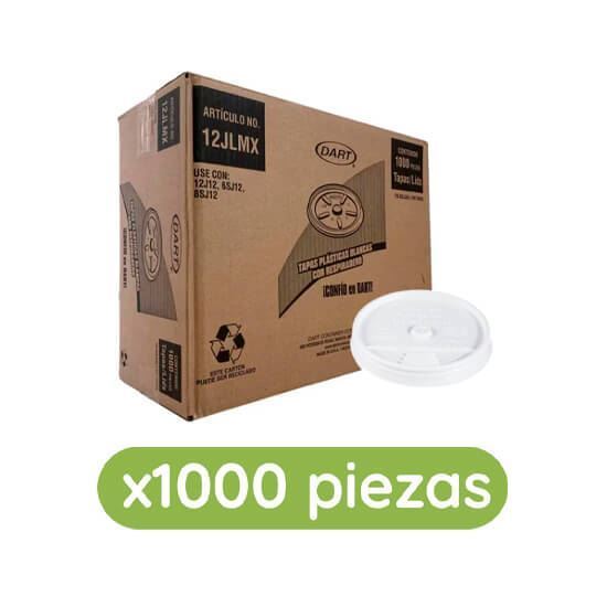 Imagen de Tapa plástica desechable capuchinera para vaso de 12oz Dart 1000 pzas