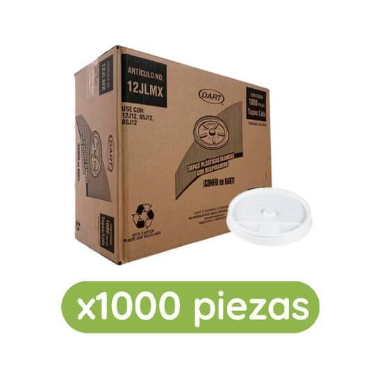 Imagen de Tapa plástica desechable capuchinera para vaso de 10oz Dart 1000 pzas