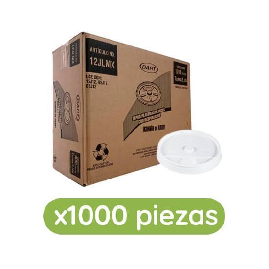 Imagen de Tapa plástica desechable capuchinera para vaso de 14 y 16oz Dart 1000 pzas