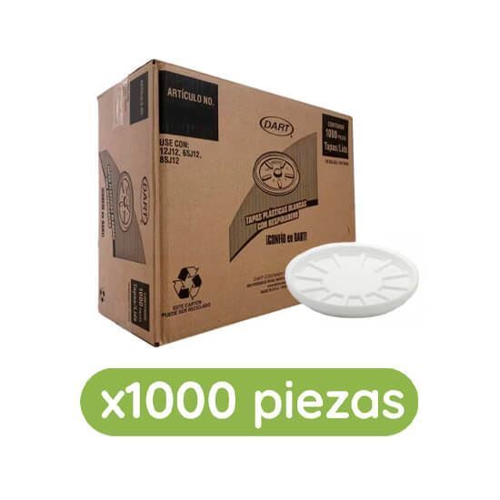 Imagen de Tapa plana de unicel para vaso de 500ml y 1L Dart 1000 pzas