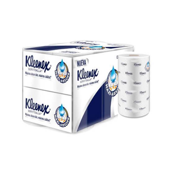 Imagen de Servitoalla multiusos Kleenex Maxi Absorb 12 pzas de 117 hojas c/u