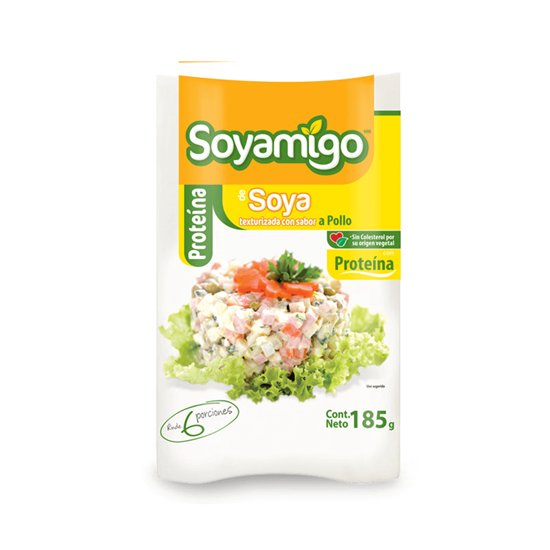 Imagen de Proteína de soya texturizada sabor pollo Soyamigo 185g