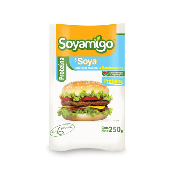 Imagen de Proteína de soya texturizada sabor hamburguesa Soyamigo 250g