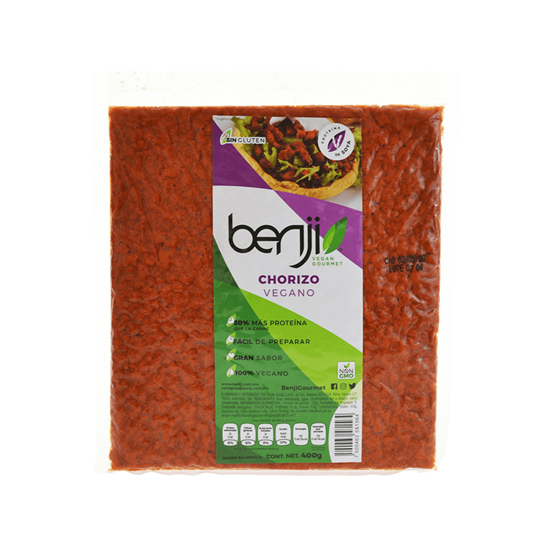 Imagen de Chorizo de soya vegano Benji 400g