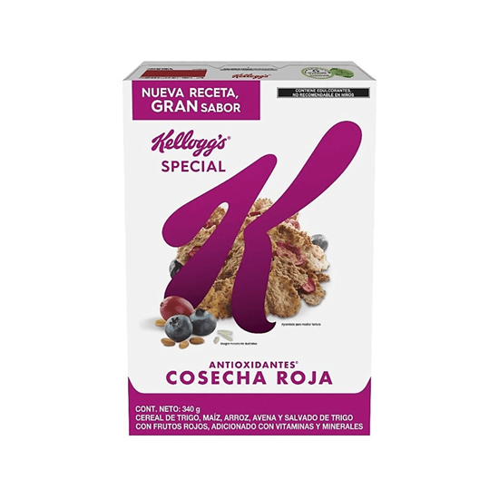 Imagen de Cereal con arándanos y moras Kellogg's Special K Antioxidantes cosecha roja 340g
