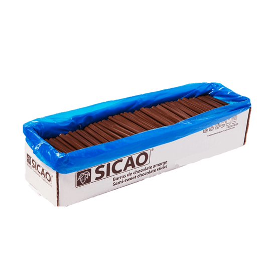 Imagen de Chocolatín semiamargo 46% cacao bastón horneable barra de 5.3g c/u Sicao caja de 2kg