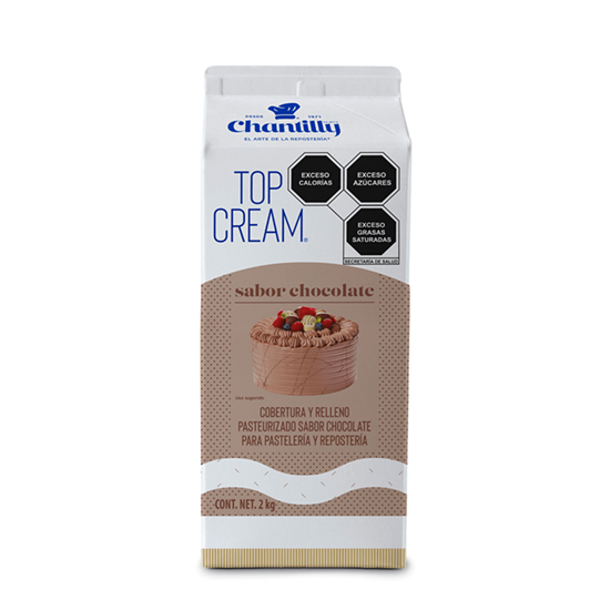 Imagen de Crema vegetal para batir sabor chocolate Top Cream Chantilly 2kg